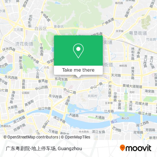 广东粤剧院-地上停车场 map