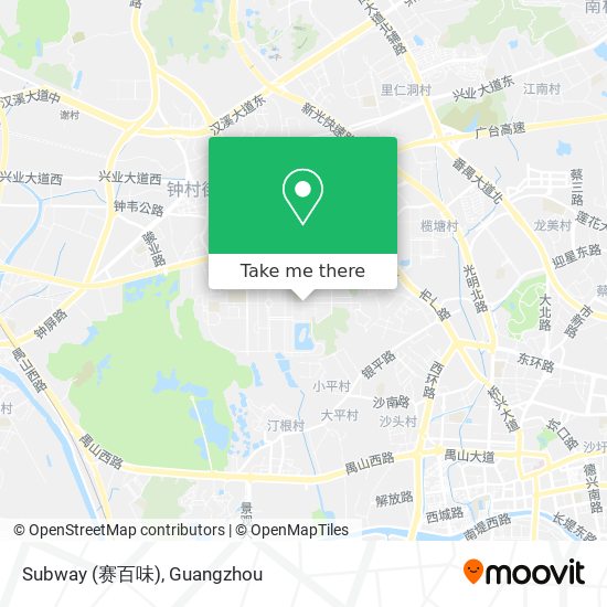 Subway (赛百味) map