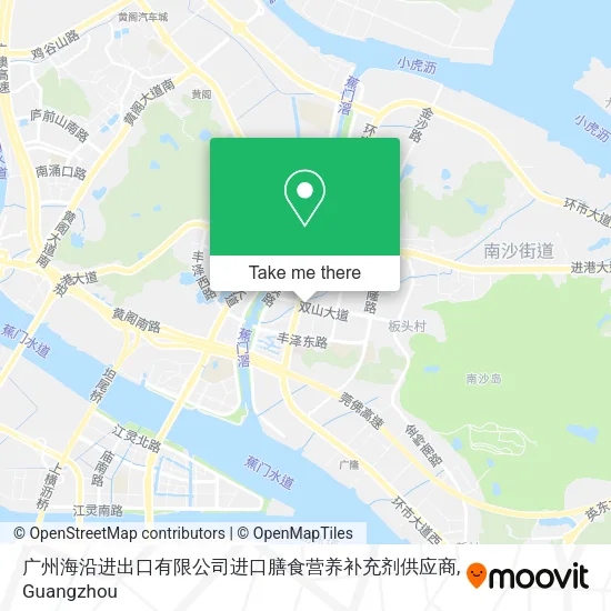广州海沿进出口有限公司进口膳食营养补充剂供应商 map