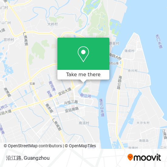 沿江路 map
