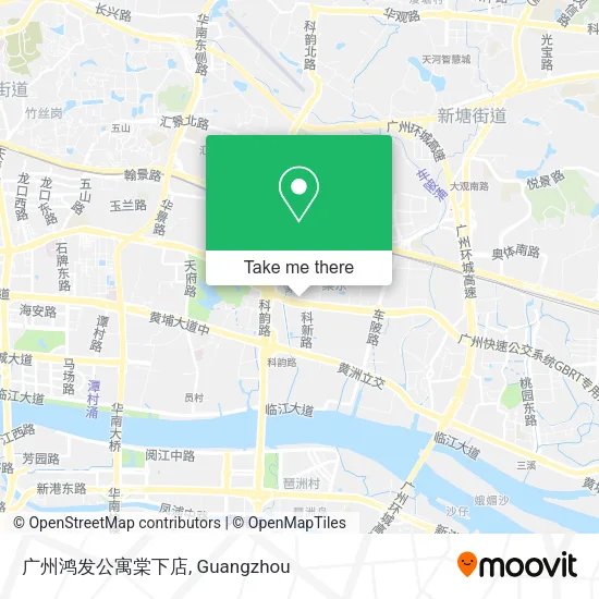 广州鸿发公寓棠下店 map