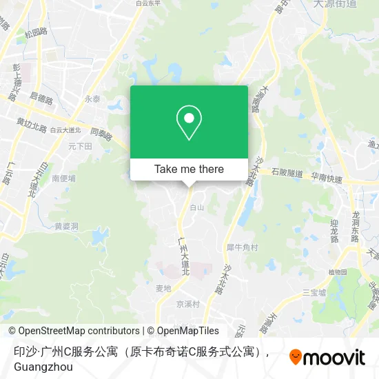 印沙·广州C服务公寓（原卡布奇诺C服务式公寓） map