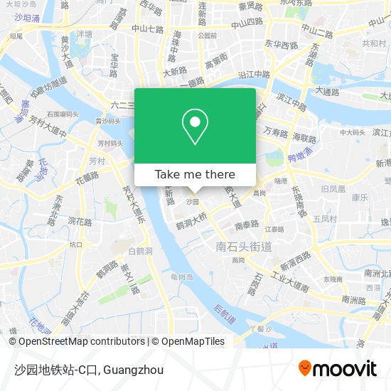 沙园地铁站-C口 map