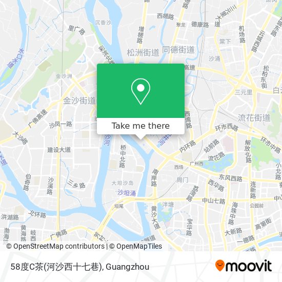 58度C茶(河沙西十七巷) map