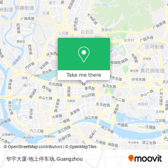 华宇大厦-地上停车场 map