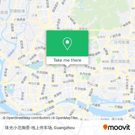 珠光小北御景-地上停车场 map