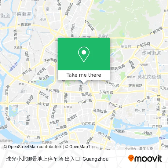珠光小北御景地上停车场-出入口 map