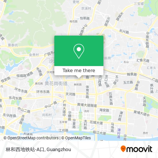 林和西地铁站-A口 map