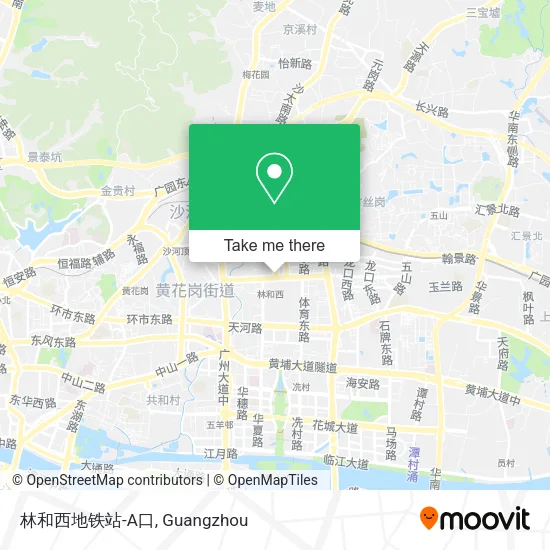 林和西地铁站-A口 map