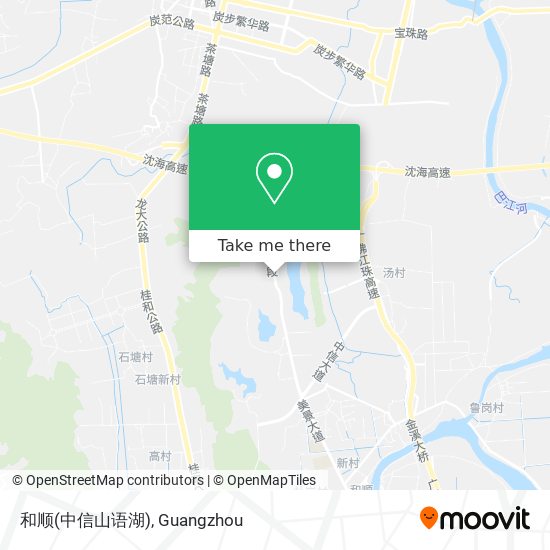 和顺(中信山语湖) map