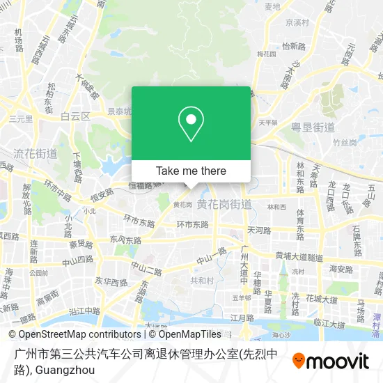 广州市第三公共汽车公司离退休管理办公室(先烈中路) map