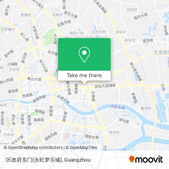 区政府东门(永旺梦乐城) map