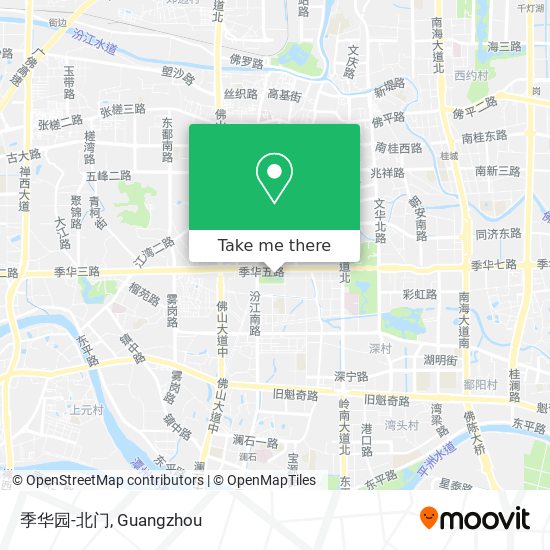 季华园-北门 map