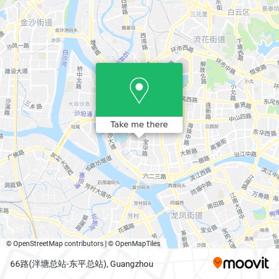 66路(泮塘总站-东平总站) map