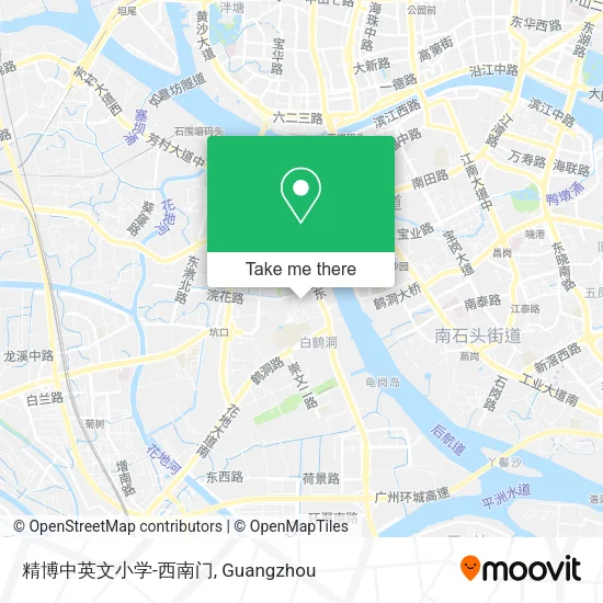 精博中英文小学-西南门 map