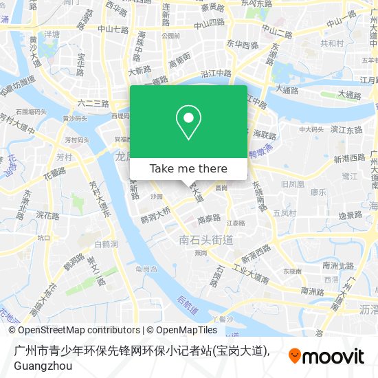广州市青少年环保先锋网环保小记者站(宝岗大道) map