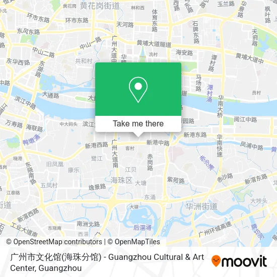 广州市文化馆(海珠分馆) - Guangzhou Cultural & Art Center map