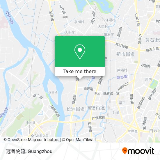 冠粤物流 map
