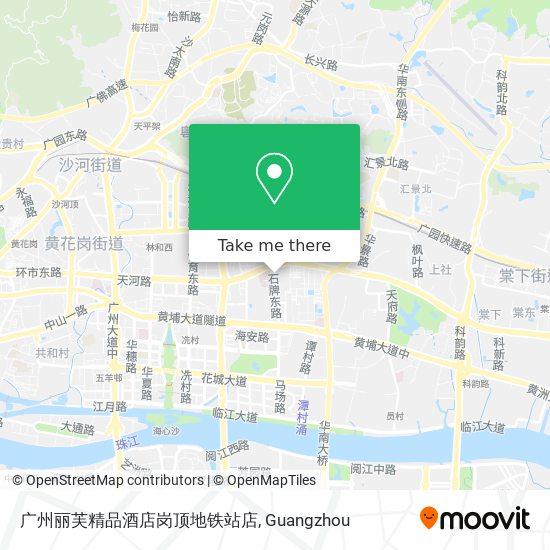 广州丽芙精品酒店岗顶地铁站店 map