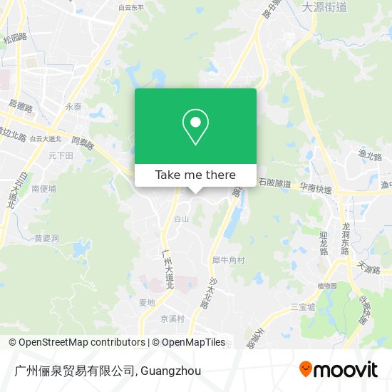 广州俪泉贸易有限公司 map