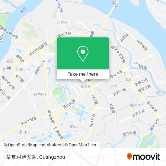 草堂村治安队 map