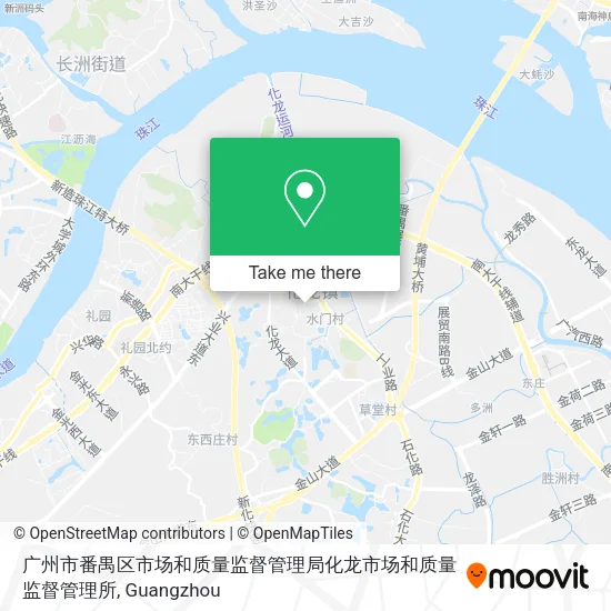 广州市番禺区市场和质量监督管理局化龙市场和质量监督管理所 map