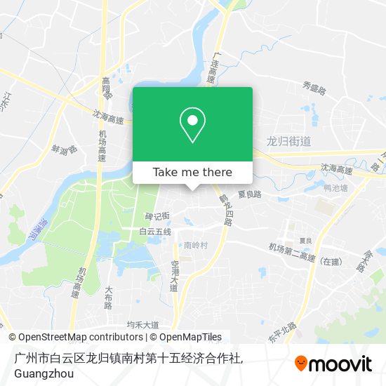 广州市白云区龙归镇南村第十五经济合作社 map