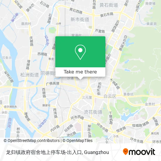 龙归镇政府宿舍地上停车场-出入口 map