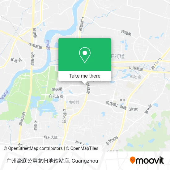 广州豪庭公寓龙归地铁站店 map