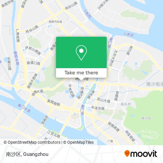 南沙区 map