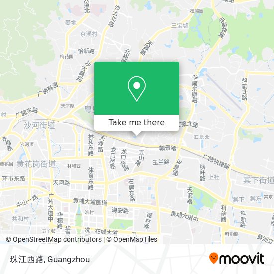 珠江西路 map
