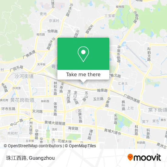 珠江西路 map