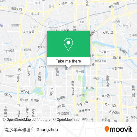 老乡单车修理店 map