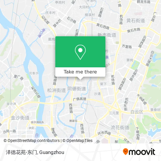 泽德花苑-东门 map