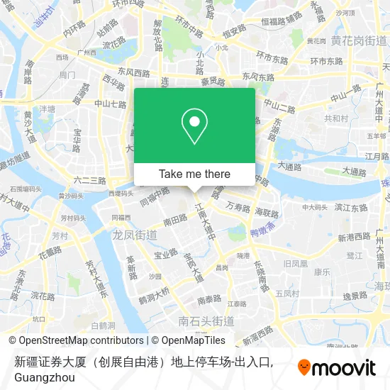 新疆证券大厦（创展自由港）地上停车场-出入口 map