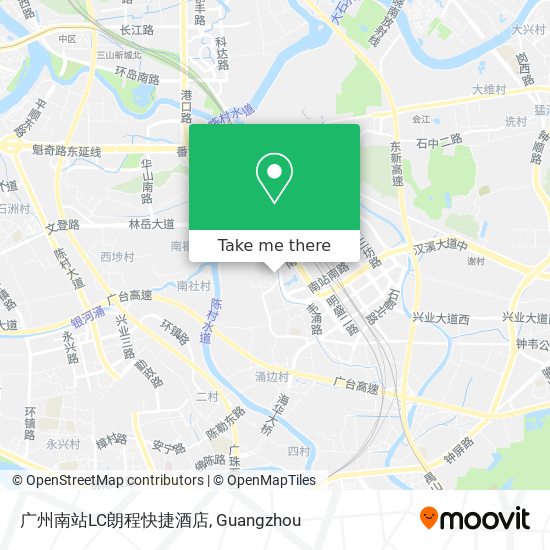 广州南站LC朗程快捷酒店 map