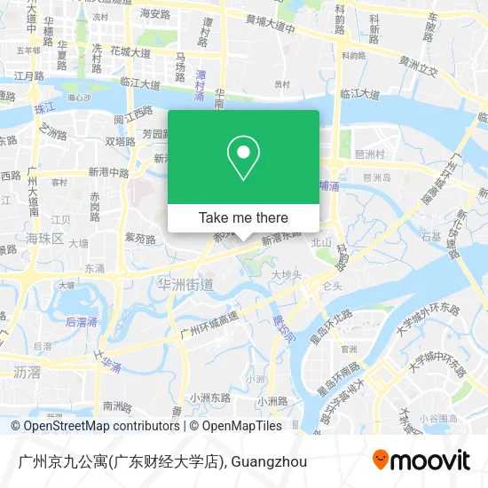 广州京九公寓(广东财经大学店) map