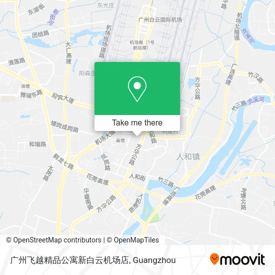 广州飞越精品公寓新白云机场店 map