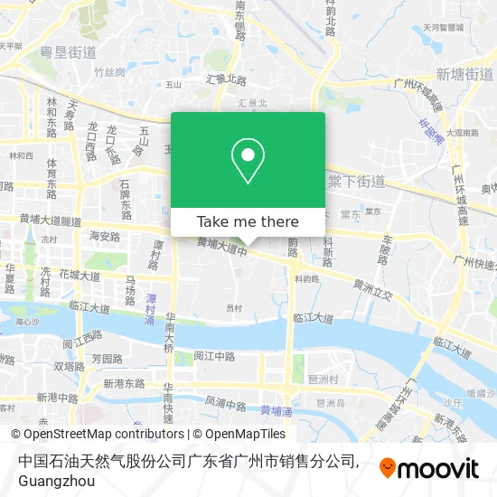 中国石油天然气股份公司广东省广州市销售分公司 map