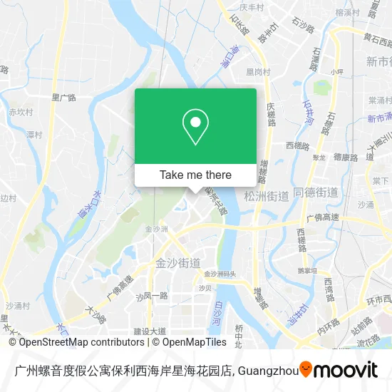 广州螺音度假公寓保利西海岸星海花园店 map