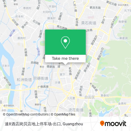 速8酒店岗贝店地上停车场-出口 map
