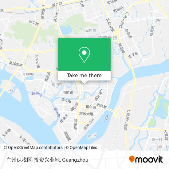 广州保税区-投资兴业地 map