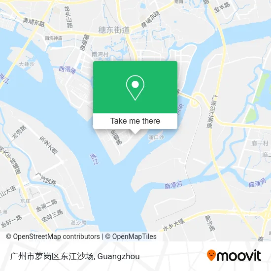 广州市萝岗区东江沙场 map