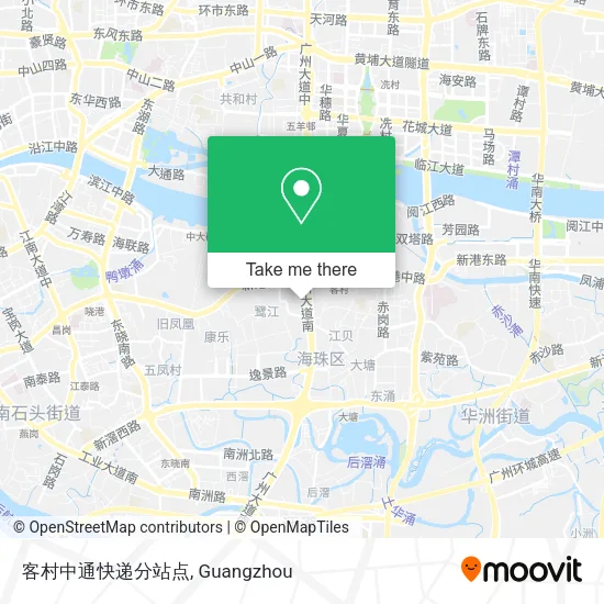 客村中通快递分站点 map