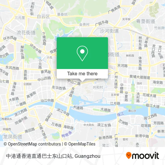 中港通香港直通巴士东山口站 map