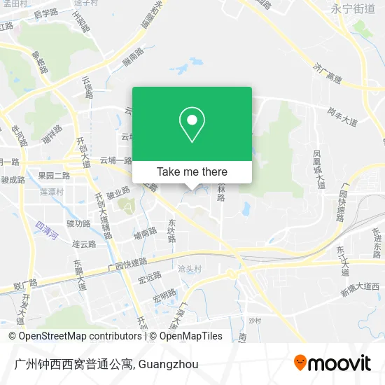 广州钟西西窝普通公寓 map