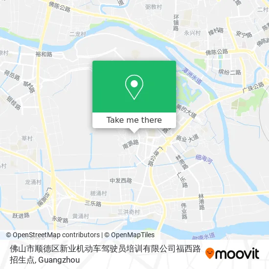 佛山市顺德区新业机动车驾驶员培训有限公司福西路招生点 map