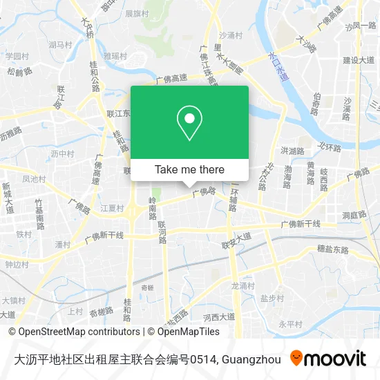 大沥平地社区出租屋主联合会编号0514 map