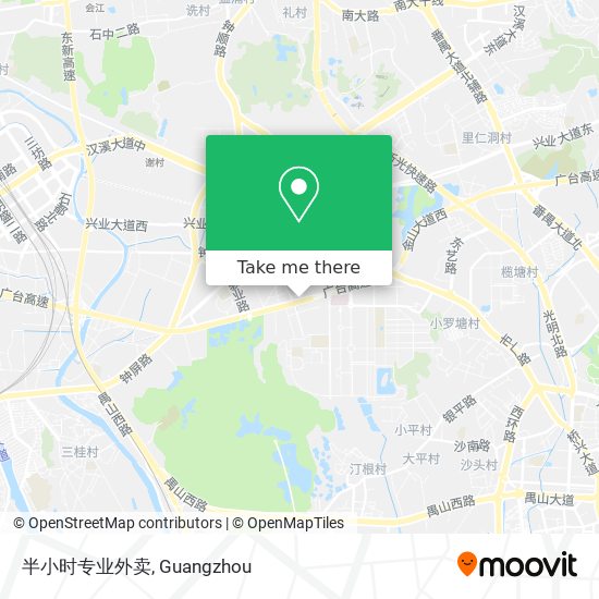 半小时专业外卖 map