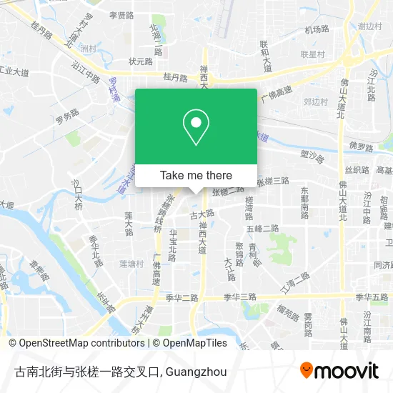 古南北街与张槎一路交叉口 map
